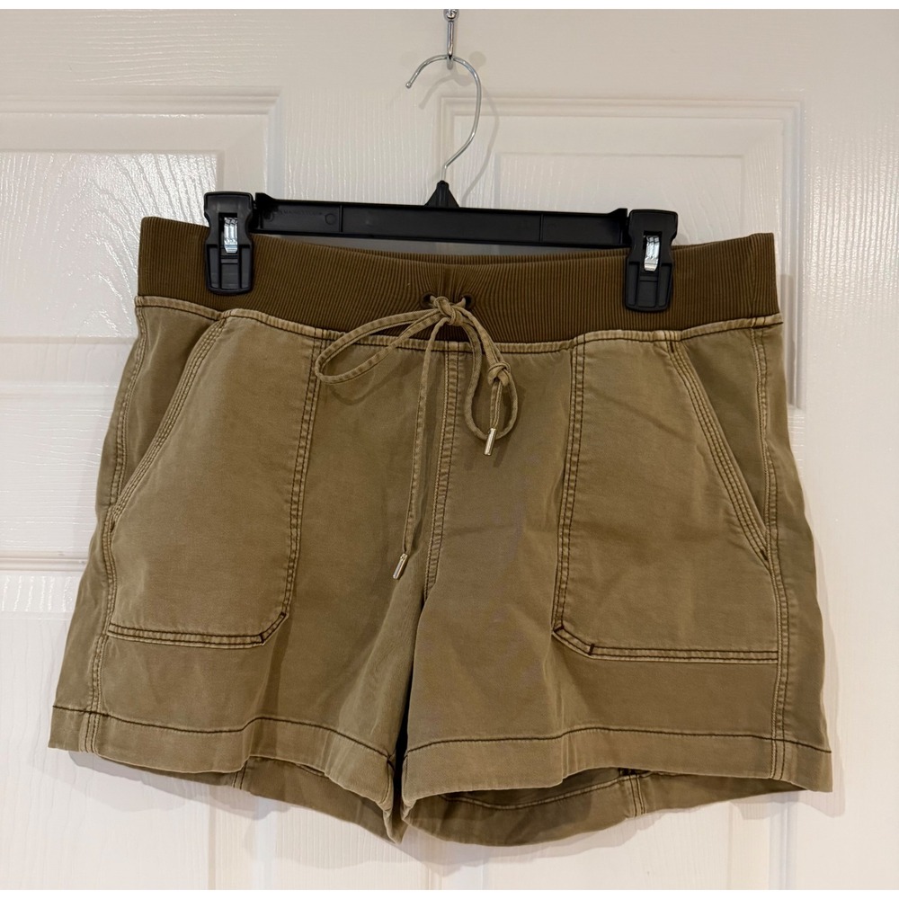 White House Black Market The Short Womens 10 Olive Green Utility Cargo‎ Gorpcore